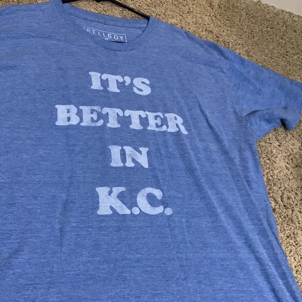 Better in KC mens XL blue shirt - Picture 2 of 5